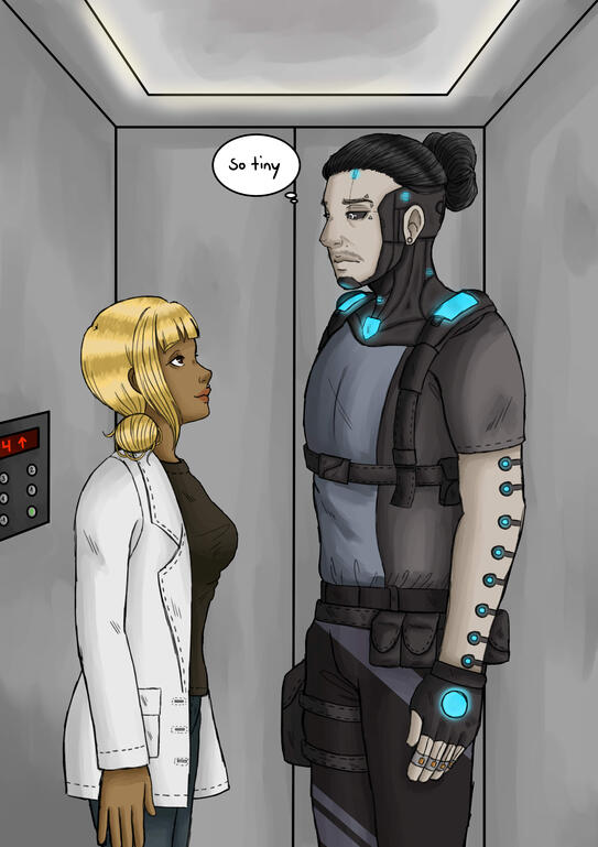 Evie (OC) and Jakob (OC by callsigngeist0)