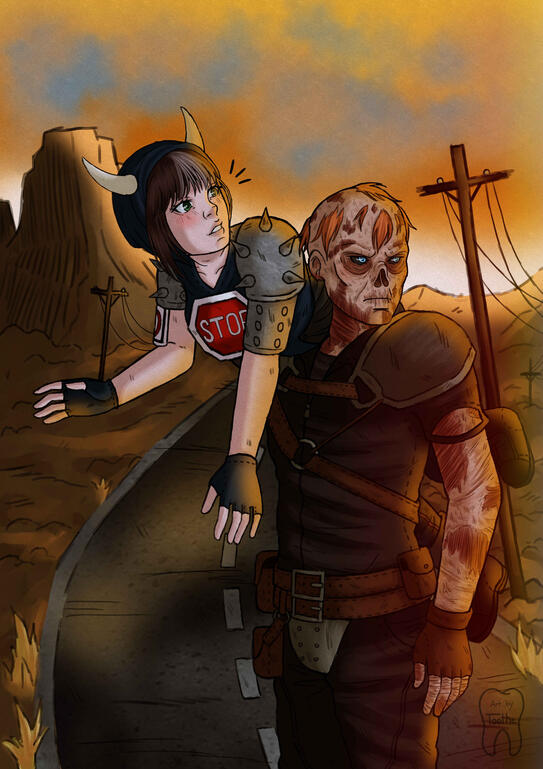 Charon (Fallout) x Savannah (OC by Calee)